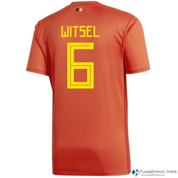 Belgica Trikot Heim Witsel 2018 Rote Fussballtrikots Günstig